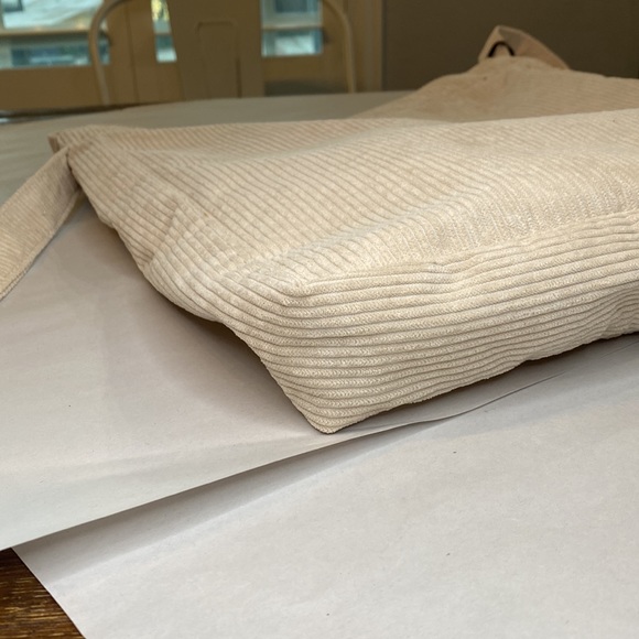 Corduroy Shoulder Bag Handbag Purse Shopping Reusable Large Shopper Tote - Picture 11 of 14